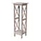 International Concepts Rectangle 36 in X-Sided Plant Stand, 12 W, 12 L, 36 in H, Wood, Washed Gray Taupe OT09-3069X - alternate 1